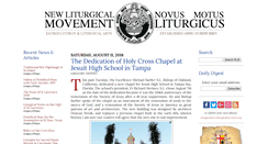 Desktop Screenshot of newliturgicalmovement.org