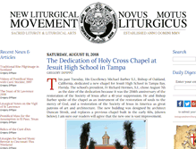 Tablet Screenshot of newliturgicalmovement.org